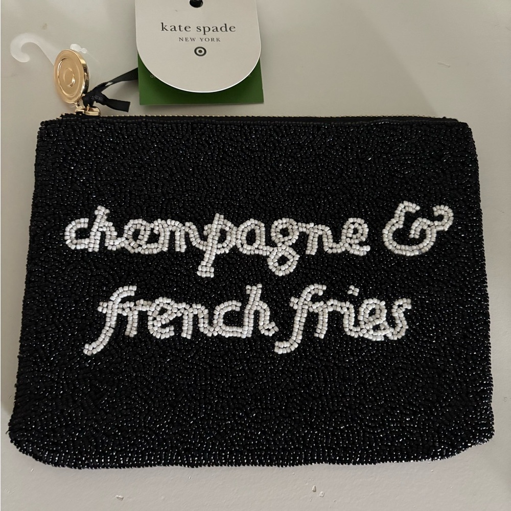 Kate Spade x Target Black Beaded Pouch
